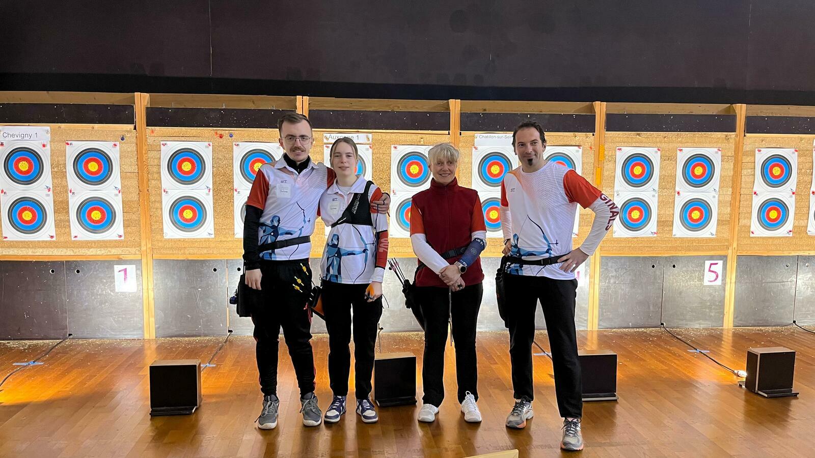 QUALIFS POUR LES FRANCE MIXTES : LES ARCHERS AUXONNAIS ONT ENCORE FRAPPÉ FORT !